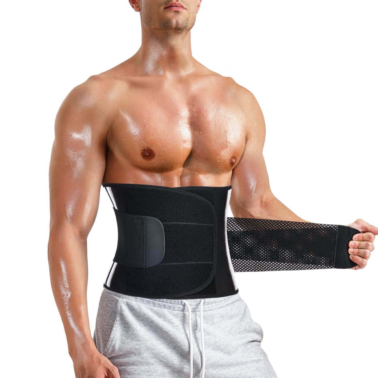 Unisex Waist Trainer & Sweat Belt – Tummy Control & Core Compression